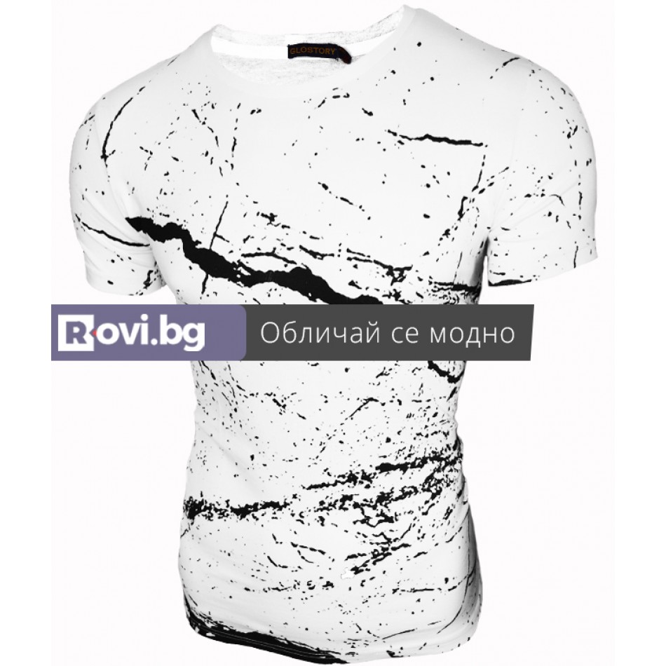 Тениска Black and White бяла Тениска Black and White бяла
